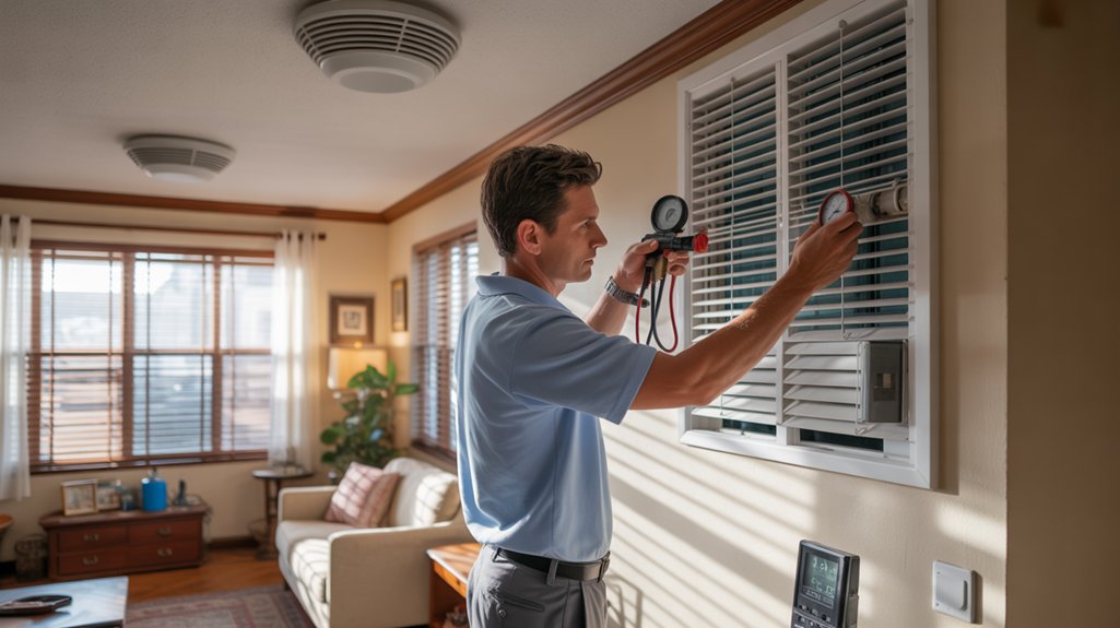 ac running rooms warm